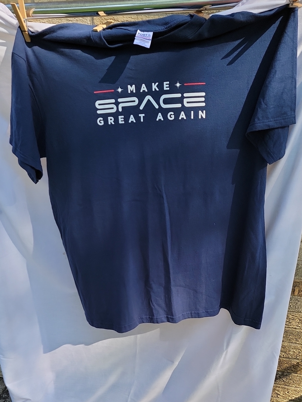Make Space Great Again Navy Graphic Tee 2XL